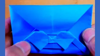 Bow Tie Envelope - Easy Bow Envelope - Origami Bow Envelope - Origami Tie Bow Envelope