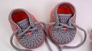 DIY crochet baby sneakers @VasilisaCatherine