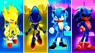 Super Sonic VS Mecha Sonic VS Sonic VS Sonic EXE | Tiles Hop