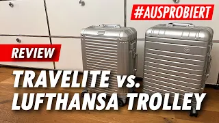 Travelite Next S vs. Lufthansa Aluminium Collection Trolley S 🧳 Review/Vergleich