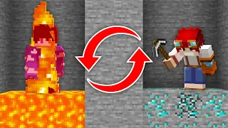 TOMAR DANO = TROCA DE LUGAR no MINECRAFT