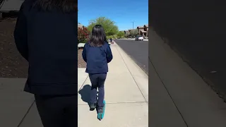 [Funny]_Crystal still scared to ride scooter faster. It maybe fall down.