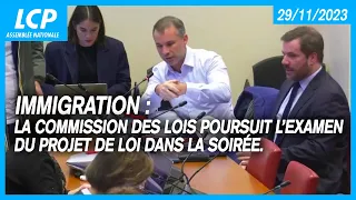 Immigration : la commission des Lois poursuit l’examen du projet de loi dans la soirée - 29/11/2023