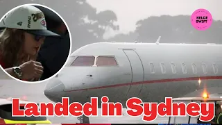 Taylor Swift PAYS TRIBUTE to Travis Kelce as she LANDS in Sydney in a delayed flight ahead of Eras