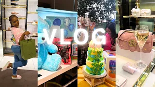 VLOG|| WE LUXURY SHOPPING & UNBOXING| MY SON'S 1ST BIRTHDAY PARTY|LOTS OF BIRTHDAY PRESENTS TO OPEN!