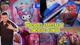 MOCHILAS, LAPICERAS Y LONCHERAS KAWAII para VENDER... 🐼🐨mochilas en el centro de la CDMX🎒