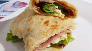 Burritos Tortillas Ham Cheese How To Cook 부리또 토르티야 햄 치즈