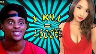 1 KILL = 1 BOOB WITH POKIMANE!! FORTNITE BEST AND FUNNY MOMENTS #4
