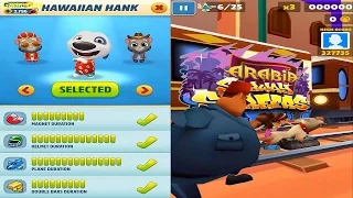 Talking Tom Gold Run vs Subway Surfers Arabia - HAWAIIAN HANK vs New Character Amira Gameplay HD