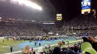 Seattle seahawks 2014 NFC championship trophy ceremony - century link field