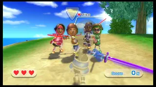 Swordplay Showdown, but every level has 100 Miis