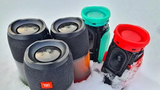 3x JBL Pulse 3 + 2x JBL Charge 4 CONNECT+ BASS TEST (100% Volume)