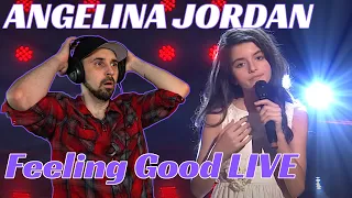 WHAT?! HOW!? Angelina Jordan REACTION - Feeling Good Live