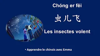 虫儿飞/les insectes volent/chanson chinoise avec pinyin et la traduction