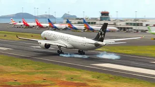 AIRBUS A330-900 STAR ALLIANCE LIVERY Landing & Takeoff at Madeira Airport