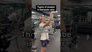 Types of people in between sets  #shorts #gym #foryou #viral
