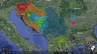 The Breakup of Yugoslavia in 30 seconds using Google Earth