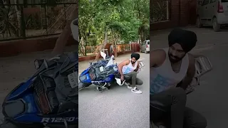 Jatt prabhjot BMW 1250 Fall down 🥲 #jattprabhjot #bmw1250 #bmwbikes #viral #shorts #accidentnews