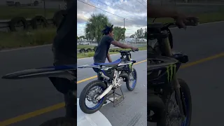 The Vee Touch Hand Tire Spin Start On My 2022 Yz 125
