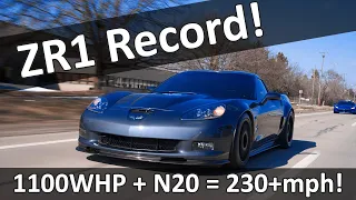 230+MPH C6 Corvette ZR1 Supercharged Standing Mile Record #zr1 #corvette #record #230mph