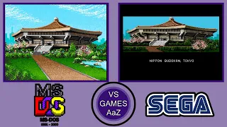 Budokan: The Martial Spirit (PC MS DOS)VS(Mega Drive/Genesis)comparison graphics side by side