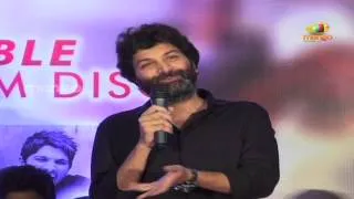 Trivikram Srinivas praising Brahmanandam and Rajendra Prasad - Julayi Double Platinum Disc Function