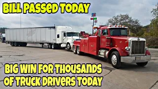 Breaking News! Bill Passed Today! Big Win For Thousands Of Truck Drivers 🚚