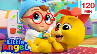 Bingo's Day with 'Doctor' Baby John | Little Angel Nursery Rhymes and Kids Songs | After School Club