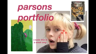 my accepted parsons fashion portfolio (i got a scholarship)