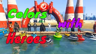 Hulk and other Heroes with Jetskis