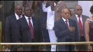 President Zuma arrives at Parly ahead of SONA 2015