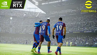 Barcelona vs Arsenal - eFootball PES 2022 - RTX 2060 Max Setting - Gameplay HDR