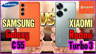 Samsung Galaxy c55 vs Redmi turbo 3, comparaison New phones 2024