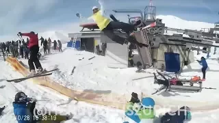 ski lift out of control | Gudauri Georgia 2018