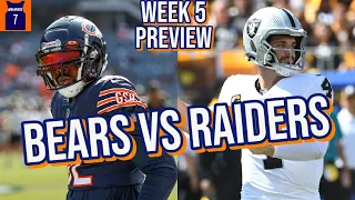 Chicago Bears vs Las Vegas Raiders Week 5 Preview & Predictions