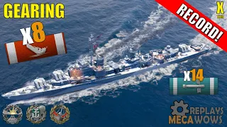 Destroyer Gearing 8 Kills & 207k Damage | World of Warships Gameplay