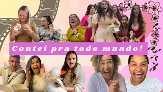 Revelação de gravidez pra família e amigos | Vídeo completo, foi uma surpresa! #revelação #gravidez