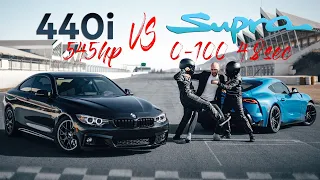 Toyota SUPRA VS BMW 440i - დრაგი - სინათლის სიჩქარით