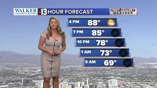 Las Vegas weather, 13 hour forecast at 3 pm