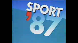 ARD 1987 - Rest der "Sportschau Nachrichten" & Ansage (mit Panne) zu "Jede Frau braucht einen Engel"