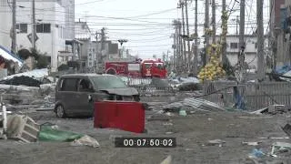 Japan Tsunami Aftermath Full Length Stock Footage - 15th March 2011 Part 1