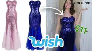 I Tried on Prom Dresses From Wish