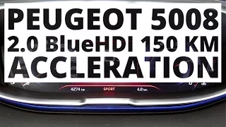 Peugeot 5008 2.0 BlueHDI 150 hp (MT) - acceleration 0-100 km/h