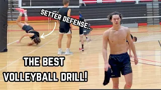 My FAVORITE VOLLEYBALL DRILL of all time! | PMEvolleyball plays Volleyball