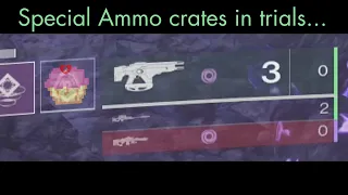 that time they put special crates in trials