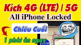 Cách Fix 4G (LTE) | 5G | Bật Không Lên Cho Tất Cả iPhone Locked | Tất Cả Sim Ghép | #vienthyhG