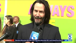 With Keanu at the "Always be my maybe" premiere