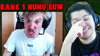 Rank 1 Nunu NA reviews how the Rank 1 Nunu EUW plays (KeshaEUW)