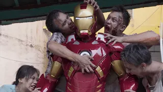 Iron man fights Zombies ( Vertical POV video )