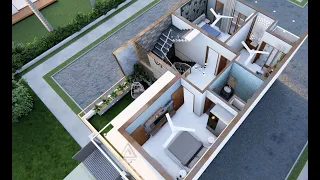 25x50 House Design 3D| #Shorts